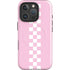 Pink Checkerboard iPhone 16 Pro Magsafe Impact Case